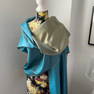 100% Silk Scarf from India - 2 tones